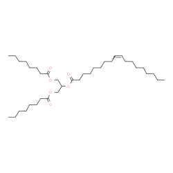 1,3-Dioctanoyl-2-Oleoyl Glycerol结构式