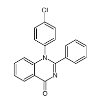 1-(4-chloro-phenyl)-2-phenyl-1H-quinazolin-4-one结构式