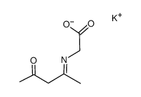 N-acetylacetoneglycine potassium salt Structure