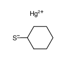 cyclohexanethiol, mercury (II)-cyclohexyl mercaptide Structure