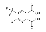 6-chloro-5-trifluoromethyl-pyridine-2,3-dicarboxylic acid结构式