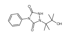 1-(3-hydroxy-2,3-dimethylbutan-2-yl)-4-phenyl-1,2,4-triazolidine-3,5-dione Structure