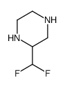2-(difluoromethyl)piperazine Structure