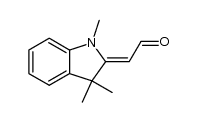 1,3,3-trimethyl-2-formylmethyleneindoline结构式