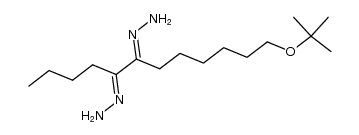 (12-(tert-butoxy)dodecane-5,6-diylidene)bis(hydrazine) Structure
