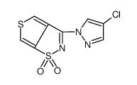 3-(4-chloropyrazol-1-yl)thieno[3,4-d][1,2]thiazole 1,1-dioxide结构式