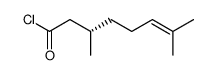 (S)-3,7-Dimethyl-oct-6-enoyl chloride Structure
