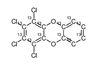 1,2,3,4-tetrachlorodibenzo-p-dioxin Structure