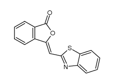 (Benzothiazolyl-2) methylidenyl-3 phtalide Structure