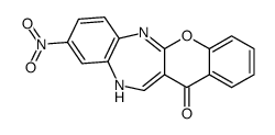 9-nitro-11H-chromeno[3,2-c][1,5]benzodiazepin-13-one Structure