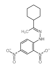 N-(1-cyclohexylethylideneamino)-2,4-dinitro-aniline Structure