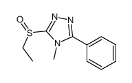 3-ethylsulfinyl-4-methyl-5-phenyl-1,2,4-triazole结构式