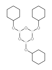 Boroxin,tris(cyclohexyloxy)- (6CI,7CI,8CI,9CI) Structure