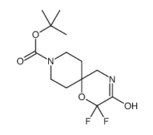 9-Boc-2,2-二氟-3-氧代-1-噁-4,9-二氮杂螺[5.5]十一烷结构式