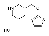 3-(Thiazol-2-yloxyMethyl)-piperidine hydrochloride Structure