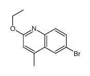 6-Bromo-2-ethoxy-4-methylquinoline structure