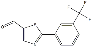 5-Thiazolecarboxaldehyde, 2-[3-(trifluoromethyl)phenyl]- Structure