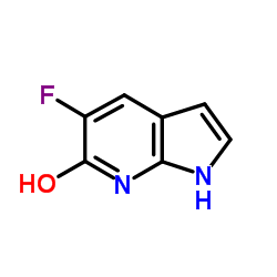 5-氟-1H-吡咯并[2,3-b]吡啶-6-醇结构式