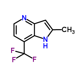 2-Methyl-7-(trifluoromethyl)-1H-pyrrolo[3,2-b]pyridine structure