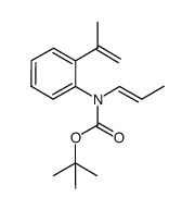 tert-butyl prop-1-en-1-yl(2-(prop-1-en-2-yl)phenyl)carbamate结构式