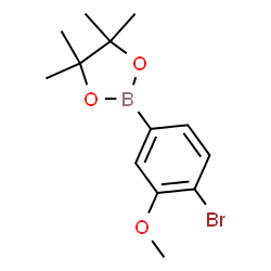 2-(4-Bromo-3-methoxyphenyl)-4,4,5,5-tetramethyl-1,3,2-dioxaborolane Structure