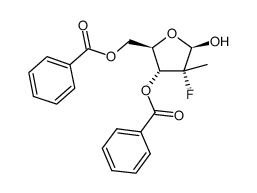 ((2R,3R,4R,5R)-3-(benzoyloxy)-4-fluoro-5-hydroxy-4-methyltetrahydrofuran-2-yl)methyl benzoate Structure