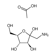 1-amino-1-deoxy-D-fructose acetic acid salt结构式
