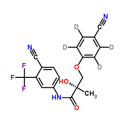 (2S)-3-(4-氰基苯氧基-2,3,5,6-D4)-N-[4-氰基-3-(三氟甲基)苯基]-2-羟基-2-甲基丙酰胺图片