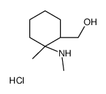 cis-(2-Methyl-2-methylamino-cyclohexyl)-methanol hydrochloride Structure