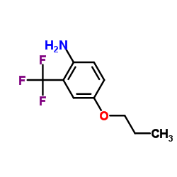 4-Propoxy-2-(trifluoromethyl)aniline结构式