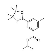 3-(异丙氧基羰基)-5-甲基苯硼酸频那醇酯结构式