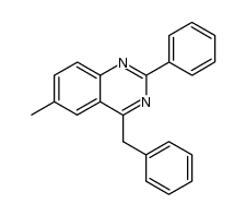 4-benzyl-6-methyl-2-phenylquinazoline Structure