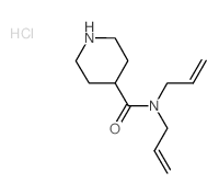 N,N-Diallyl-4-piperidinecarboxamide hydrochloride Structure