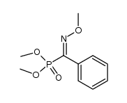 dimethyl (Z)-α-methoxyiminobenzylphosphonate结构式