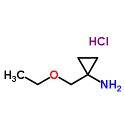 1-(Ethoxymethyl)cyclopropanamine hydrochloride (1:1)结构式