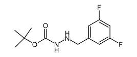 1-(3,5-difluorobenzyl)-2-(tert-butoxycarbonyl)hydrazine结构式