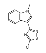 5-chloro-3-(1-methyl-1H-indol-3-yl)-1,2,4-thiadiazole Structure