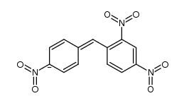 4-(2,4-dinitrobenzylidene)-1-nitrocyclohexa-2,5-dien-1-ide结构式