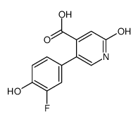 5-(3-fluoro-4-hydroxyphenyl)-2-oxo-1H-pyridine-4-carboxylic acid结构式