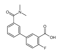 5-[3-(dimethylcarbamoyl)phenyl]-2-fluorobenzoic acid Structure