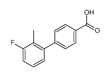 4-(3-fluoro-2-methylphenyl)benzoic acid结构式