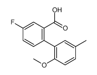 5-fluoro-2-(2-methoxy-5-methylphenyl)benzoic acid结构式