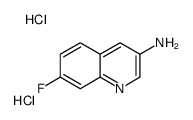 7-Fluoro-3-quinolinamine dihydrochloride Structure