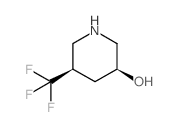 (3S,5R)-5-(trifluoromethyl)piperidin-3-ol Structure