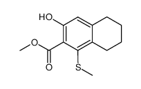 methyl 3-hydroxy-1-(methylthio)-5,6,7,8-tetrahydronaphthalene-2-carboxylate Structure
