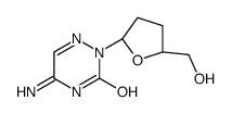 5-amino-2-[(2R,5S)-5-(hydroxymethyl)oxolan-2-yl]-1,2,4-triazin-3-one结构式