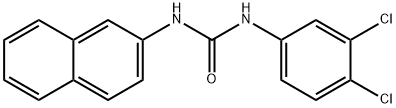 1-(3,4-dichloro-phenyl)-3-naphthalen-2-yl-urea结构式