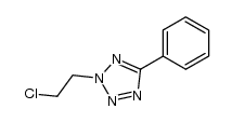 1-chloro-2-(5-phenyltetrazol-2-yl)ethane Structure