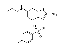 (R)-(+)-2-amino-4,5,6,7-tetrahydro-6-(n-propylamino)benzothiazole p-toluenesulfonic acid Structure