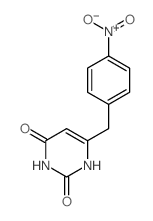 6-[(4-nitrophenyl)methyl]-1H-pyrimidine-2,4-dione structure